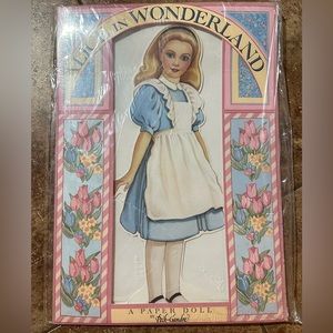 Vintage Alice in Wonderland Paper Doll Set NWT Peck-Gandre Collection